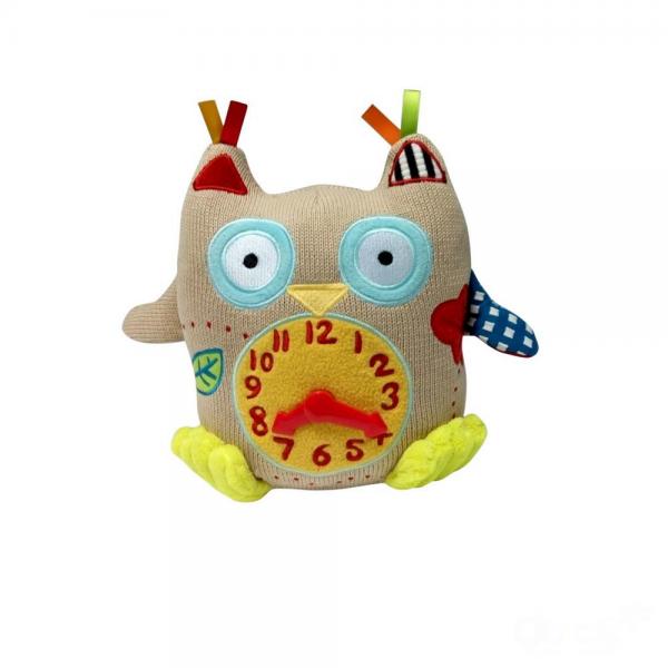 Peluches Éveil Horloge hibou - Dolce