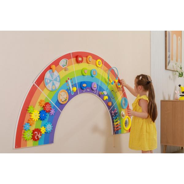 Panneau mural d'activités - arc-en-ciel