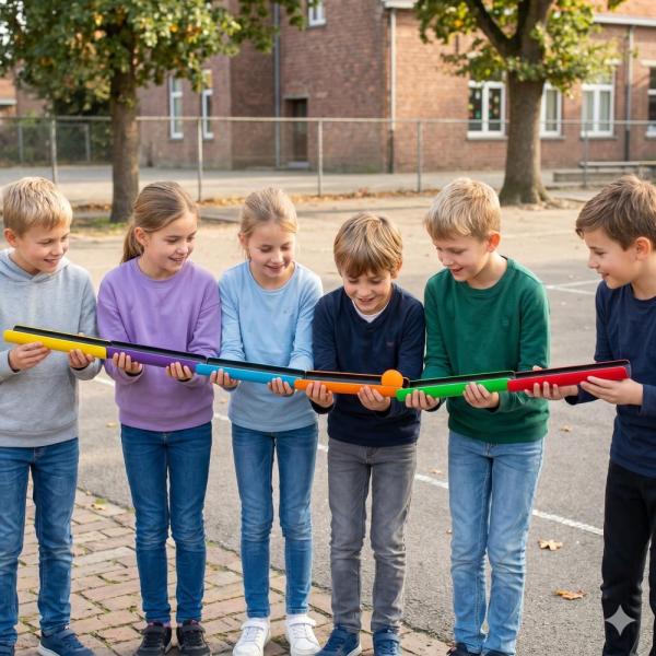 Jeu des gouttières – jeu de coopération avec des gouttières et des balles
