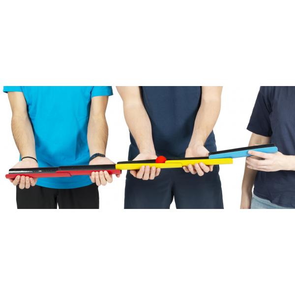 Jeu des gouttières – jeu de coopération avec des gouttières et des balles