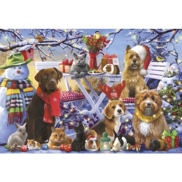 Puzzle animaux de Noël Festive Friends (150 pièces)