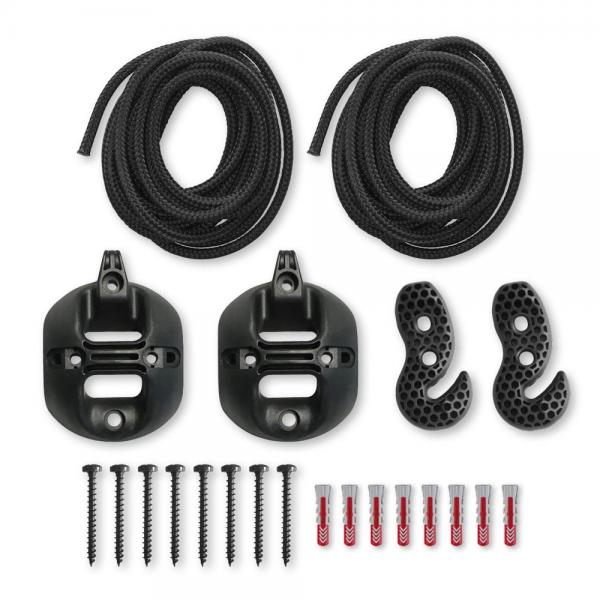 Set de fixation pour la fixation d'un hamac (fixation 2 points)