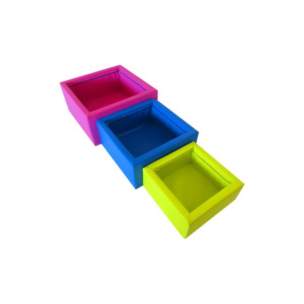 Blocs empilables colorés - polyester PVC