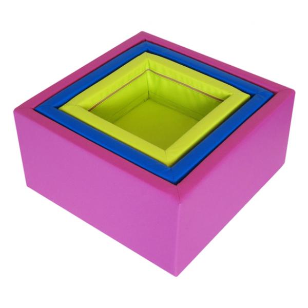 Blocs empilables colorés - polyester PVC