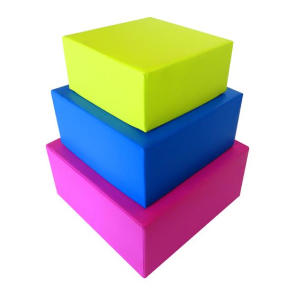 Blocs empilables colorés - polyester PVC