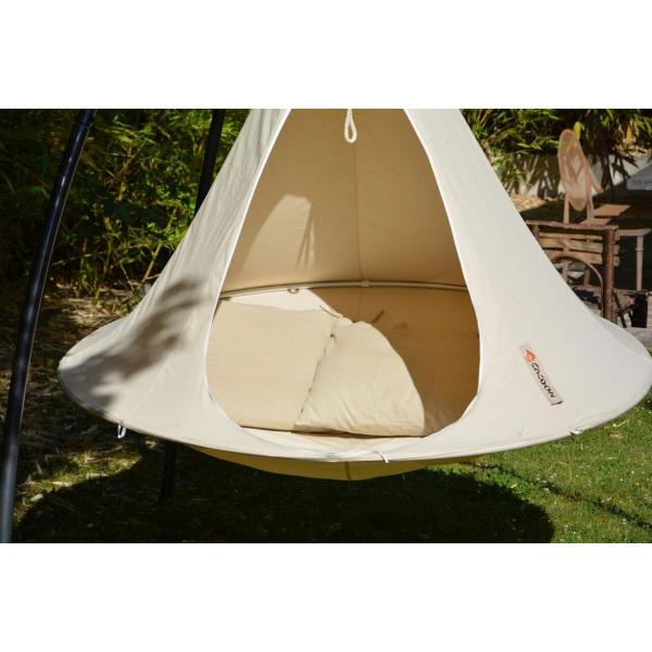 Hamac Cacoon double - blanc naturel