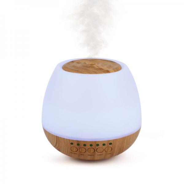 Diffuseur d'arômes lumineux en bois avec haut-parleur