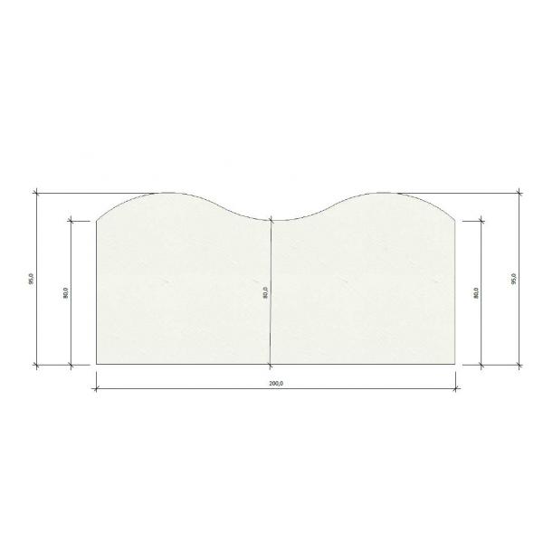 Petit module matelas à eau d’angle - 910 Canvas White