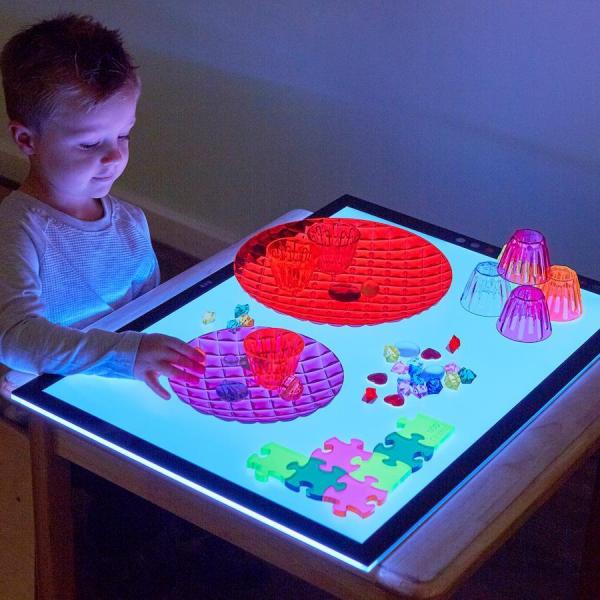 Table lumineuse multicolore A3