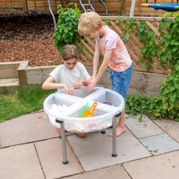 Quadrant - table de découverte sensorielle avec support – transparent