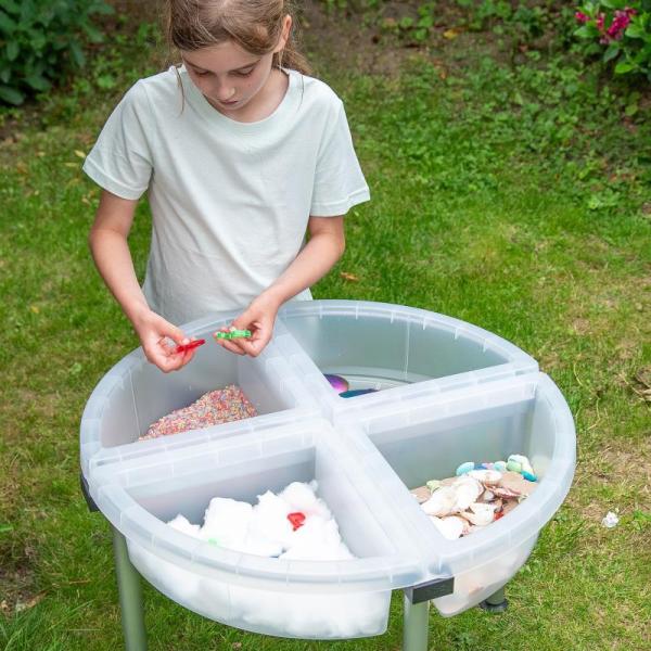 Quadrant - table de découverte sensorielle avec support – transparent