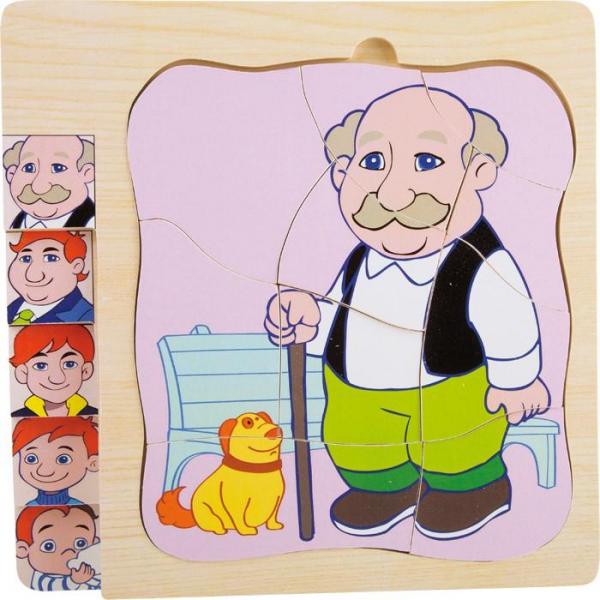 Puzzle à étages -  La vie de grand-père