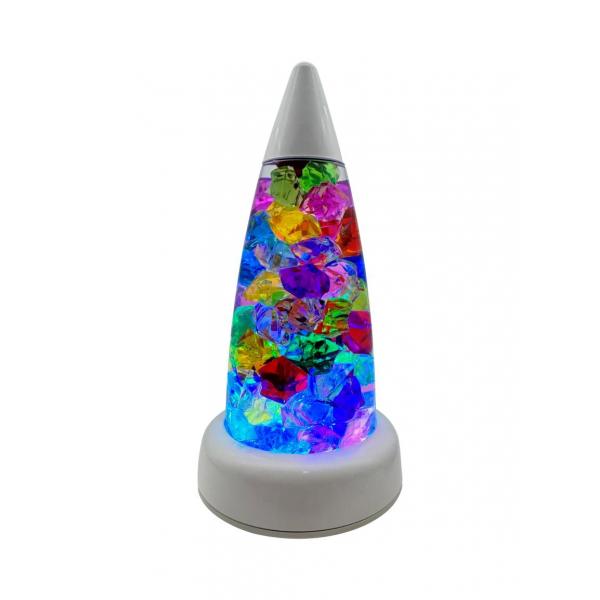 Lampe LED avec cristaux