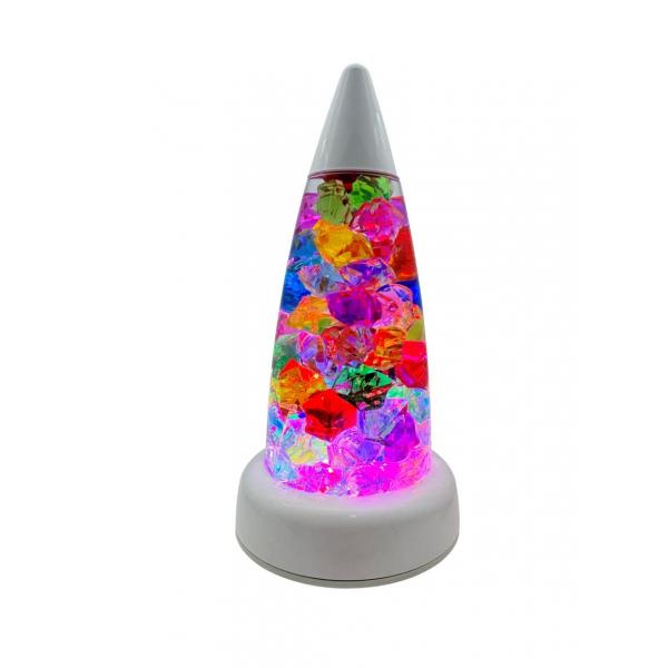 Lampe LED avec cristaux
