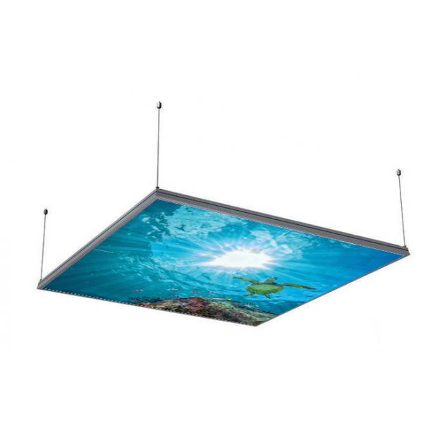 Panneau LED 120x120 cm pour suspension/fixation plafond (avec supports)