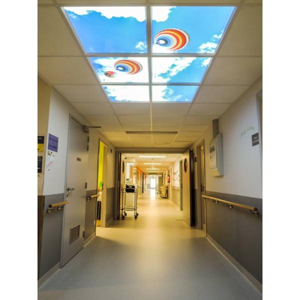 Panneaux de plafond LED - 60 x 60 cm set de 6