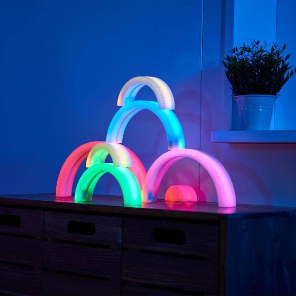 Arcs colorés lumineux