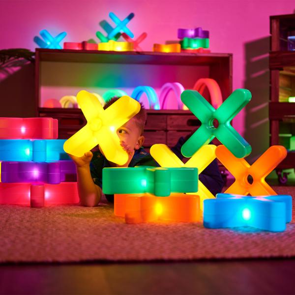 Petites croix colorées lumineuses - grand