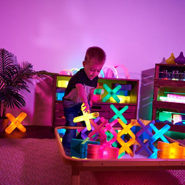 Petites croix colorées lumineuses - petit