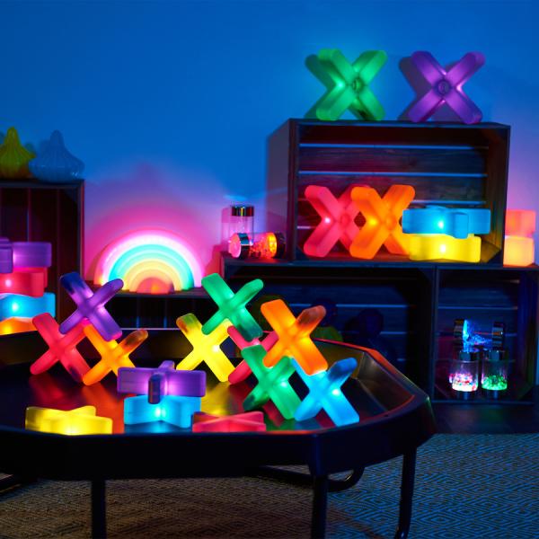 Petites croix colorées lumineuses - petit