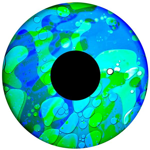 Roue liquide magnétique - Bleu/vert