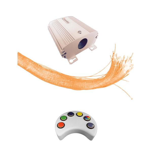 Nenko Interactive - Fibres optiques en plastique 100x2m avec Source lumineuse et Contacteur
