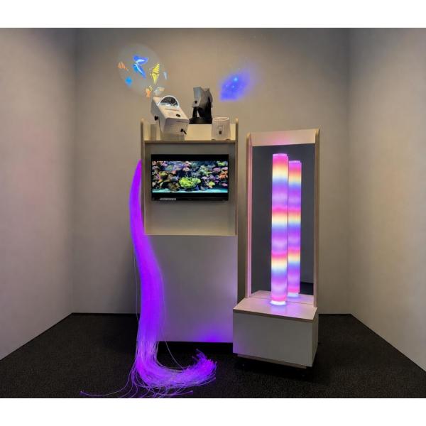 Nenko Chariot multi-sensoriel avec colonne néon LED