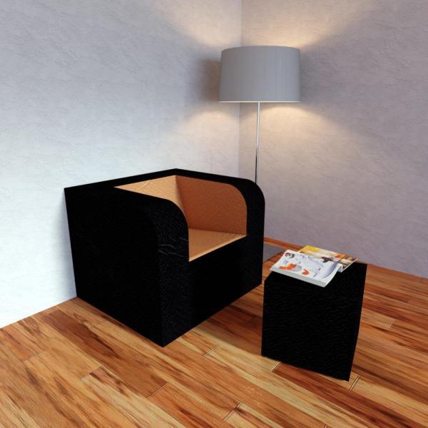 Nenko fauteuil avec dossier bas - pvc