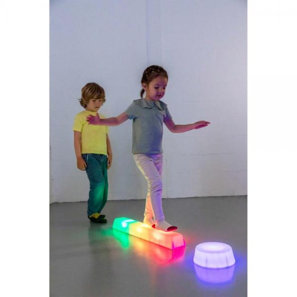Barre d'équilibre lumineuse ronde avec LED