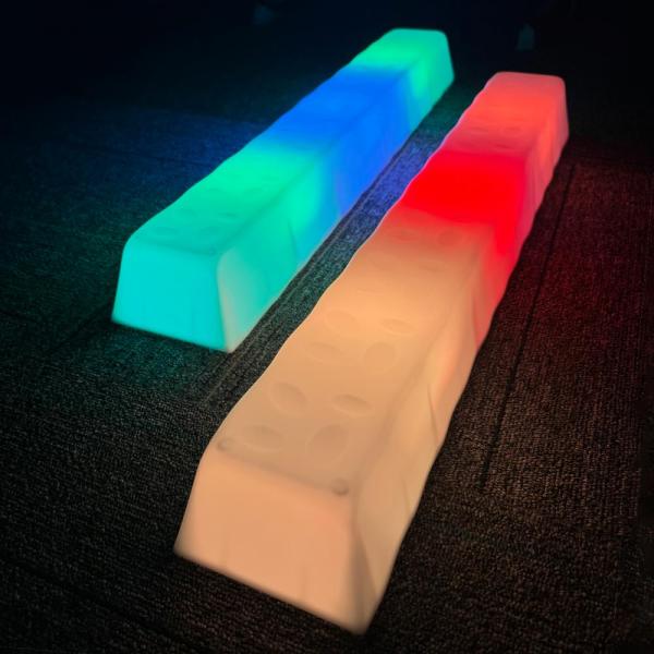 Barre d'équilibre lumineuse ronde avec LED