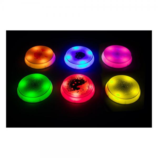 Pierres d'équilibre sensorielles rondes à LED avec liquide