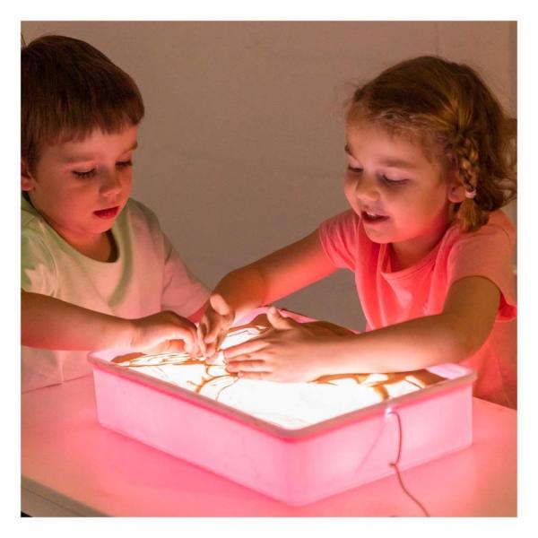 Bac à sable et de jeu sensoriel à LED
