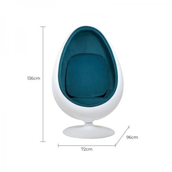 Chaise sensorielle POD en forme d'œuf - couleur verte