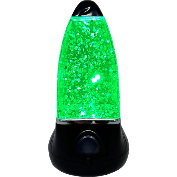 Lampe volcan sensorielle à paillettes