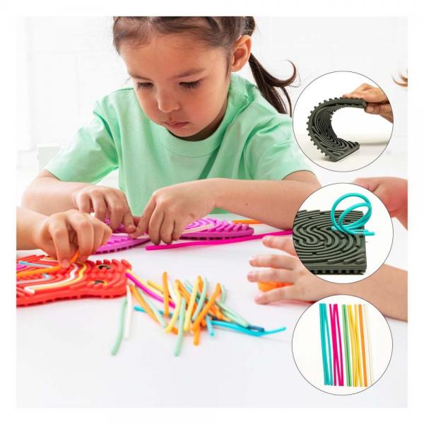 Tableau d’activités sensoriel en silicone - rectangle