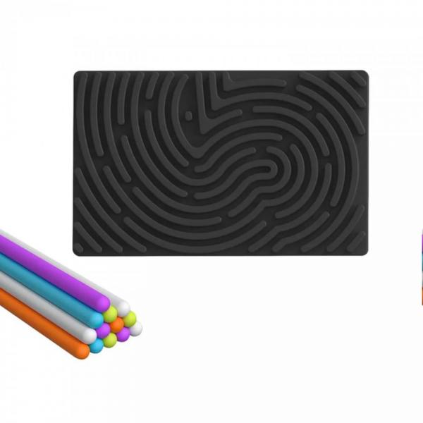 Tableau d’activités sensoriel en silicone - rectangle