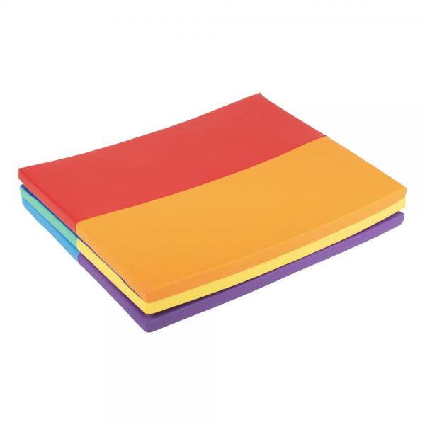Softplay - tapis de jeu pliable aux douces couleurs de l'arc-en-ciel