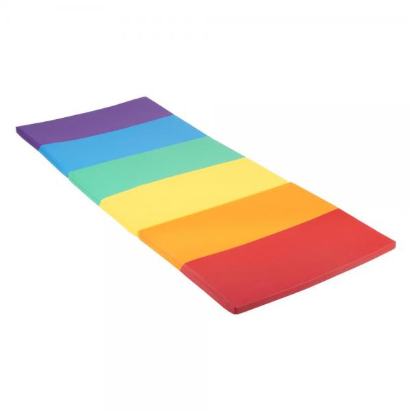 Softplay - tapis de jeu pliable aux douces couleurs de l'arc-en-ciel