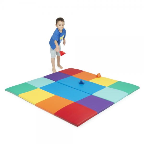 Softplay - tapis de jeu pliable au doux thème patchwork