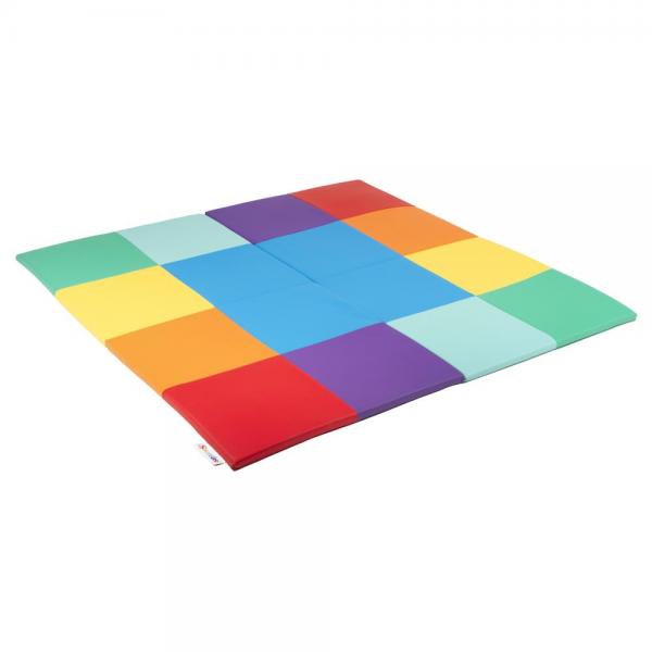 Softplay - tapis de jeu pliable au doux thème patchwork