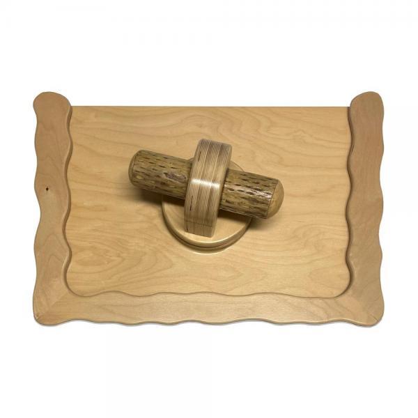 Plaque de jeu Bâton de pluie avec support en bois