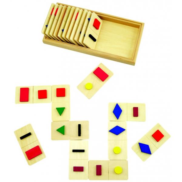 Domino tactile - formes et couleurs