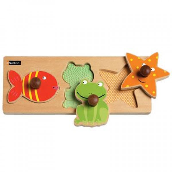 Puzzle tactile - Animaux aquatiques