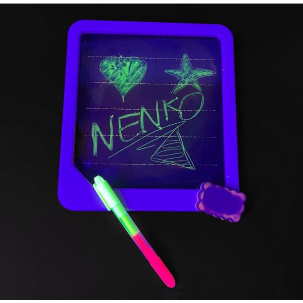 Planche à dessin Neon avec marqueur et éponge