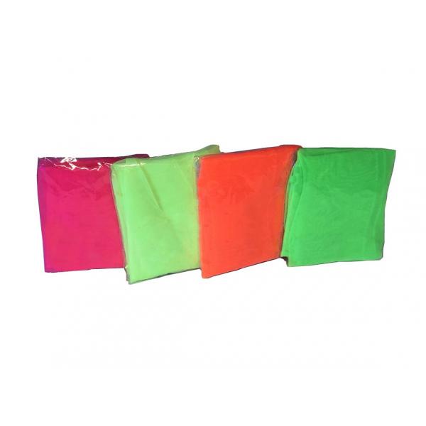 Foulard UV fluorescent - lot de 4