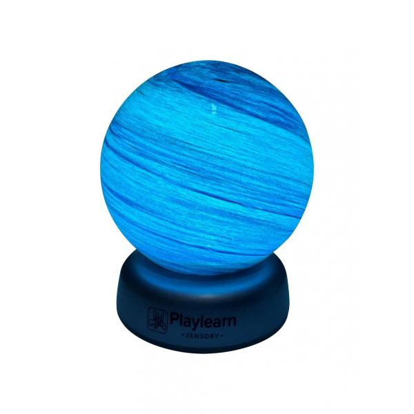 Globe planétaire illuminé