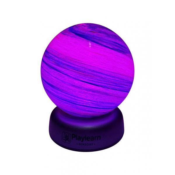 Globe planétaire illuminé