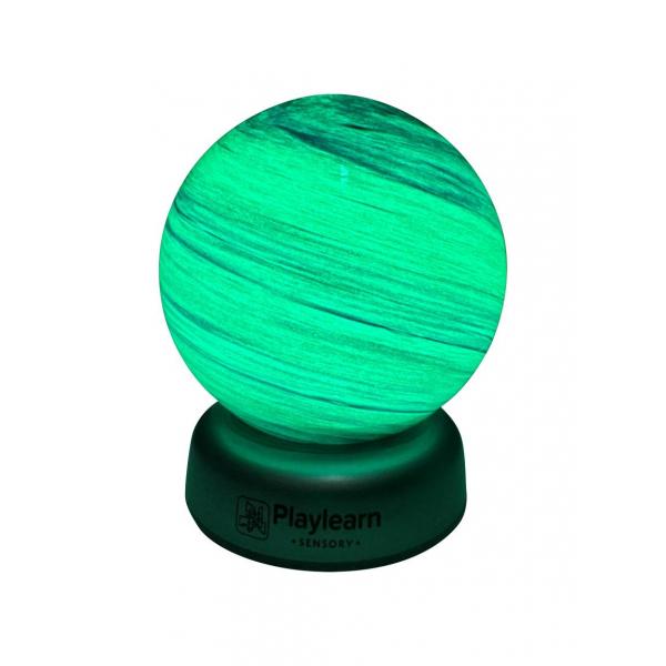 Globe planétaire illuminé