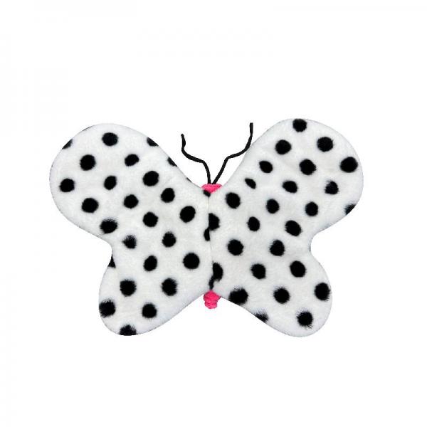 Papillon tactile lesté avec paillettes