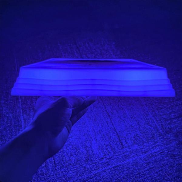 Pierres d'équilibre sensorielles carrées à LED avec liquide